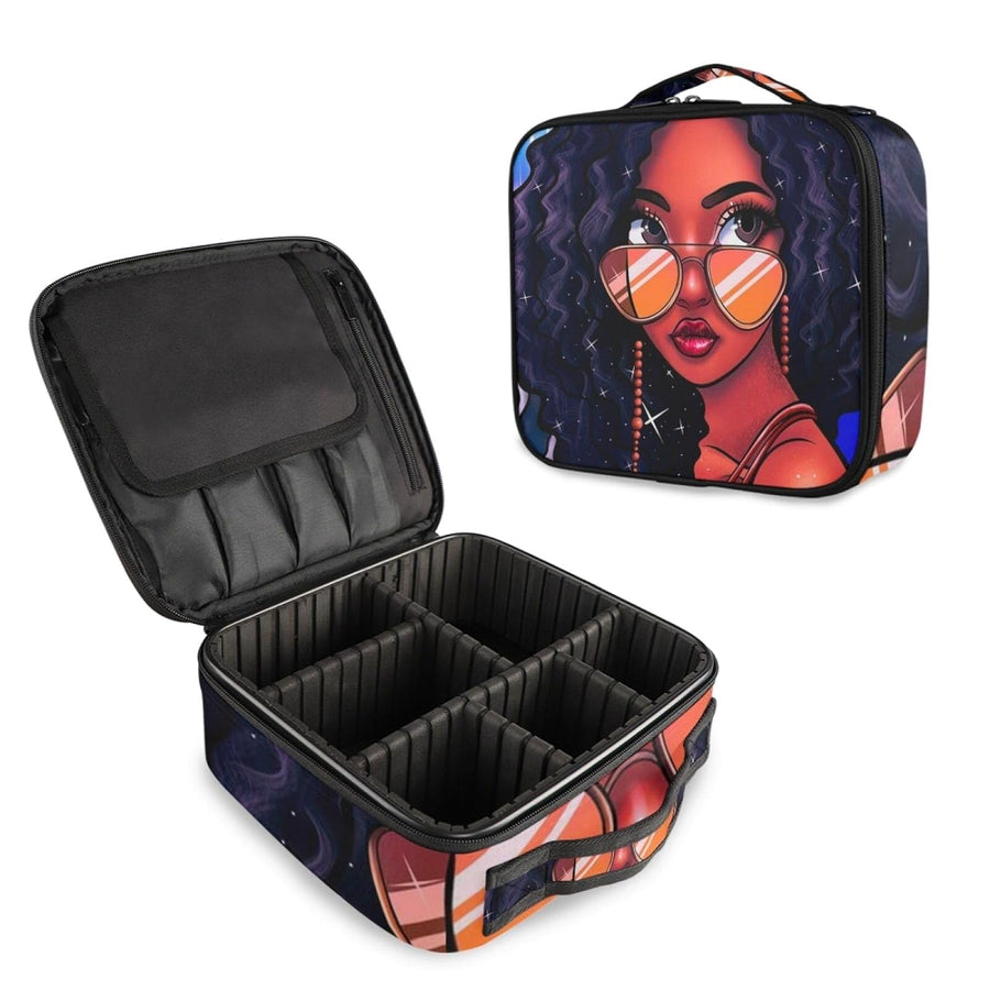 Cosmetic Storage Case with Adjustable Compartment (Senorita)