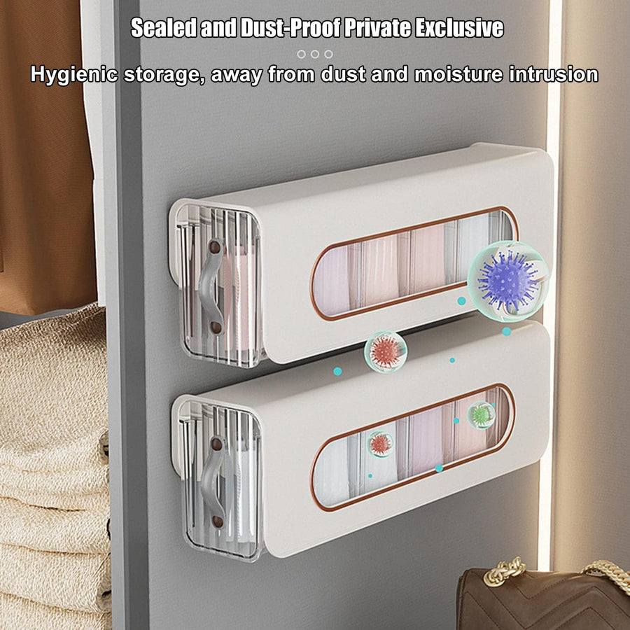 6 Cell Drawer Wall Mount Storage Boxes and Plastic Organizers