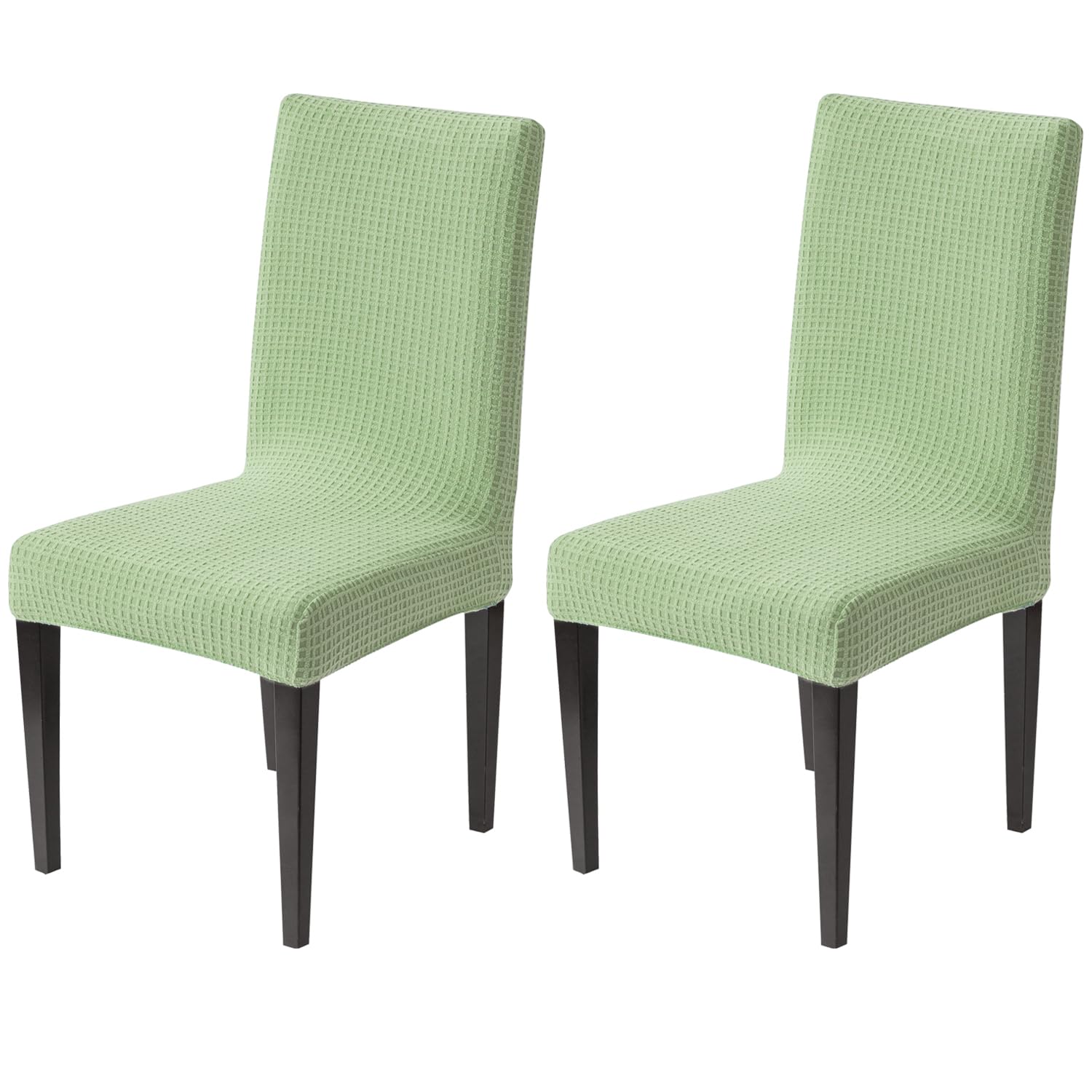 Decorative Dining Chair Cover – 220 GSM Stretch Jacquard Fabric (Green)
