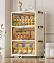 Foldable Storage Box, Closet Organizers and Storage (48 cm, Beige)