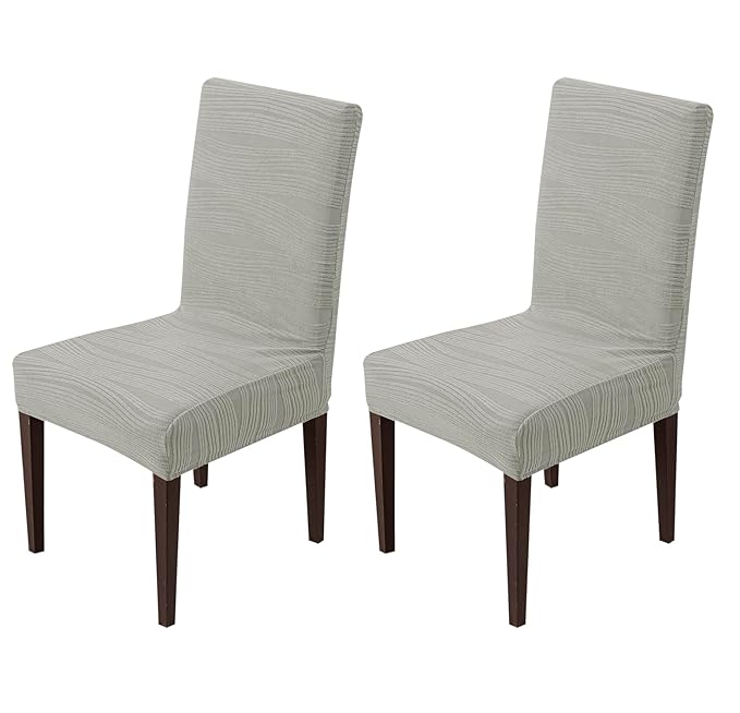 Stretchy Universal Jacquard Waterproof Chair Cover (Light Grey)