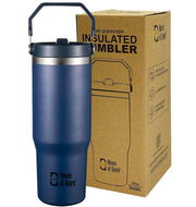 Stainless Steel Double Vacuum Insulated Tumbler with Lid and Straw 900ML