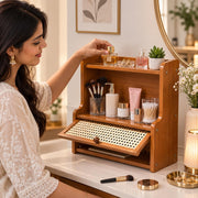 Bamboo Spice Rack Adjustable Multi-Layer - Brown