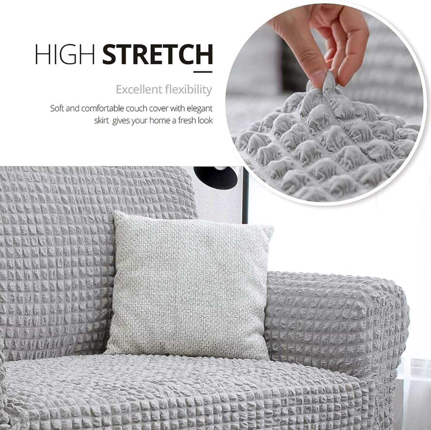 Universal Five Seater 3 + 1 + 1 Sofa Slipcovers