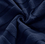 Stretchy Universal Jacquard Fabric Diamond Texture 220 GSM Chair Cover-Navy