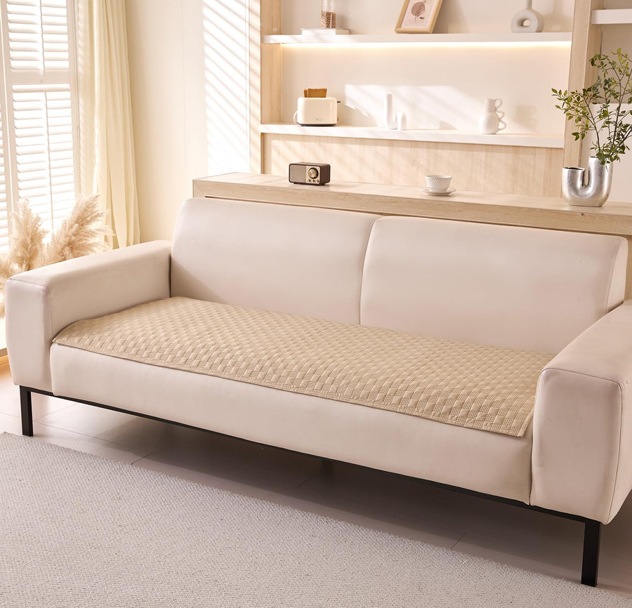 Luxury Waterproof Sofa Cover 1/2/3/4/5 Seater (Khaki)