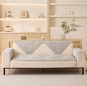 Sofa Covers Mat Crystal Velvet 1/2/3/4/5 Seater (Grey)