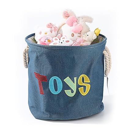 Round Laundry Basket Cute Cartoon Cloth Storage (Toys)