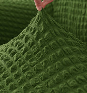 Bubble Frill Couch Cover-Green