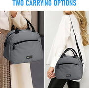 Insulated Lunch Bag for Women, Reusable Tote with Shoulder Strap