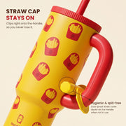 1200ml Insulated Stainless Steel Tumbler with Handle (Printed)