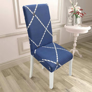 Printed Chair Cover-(Blue Rope)
