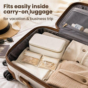Jewelry Case with 12 Clear Velvet Pouch
