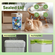 Automatic Touchless 9L Motion Sensor Trash Can – Waterproof Smart Dustbin for Home & Office (White)