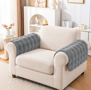 Rabbit Plush Sofa Cover Mat One Seater - Sage