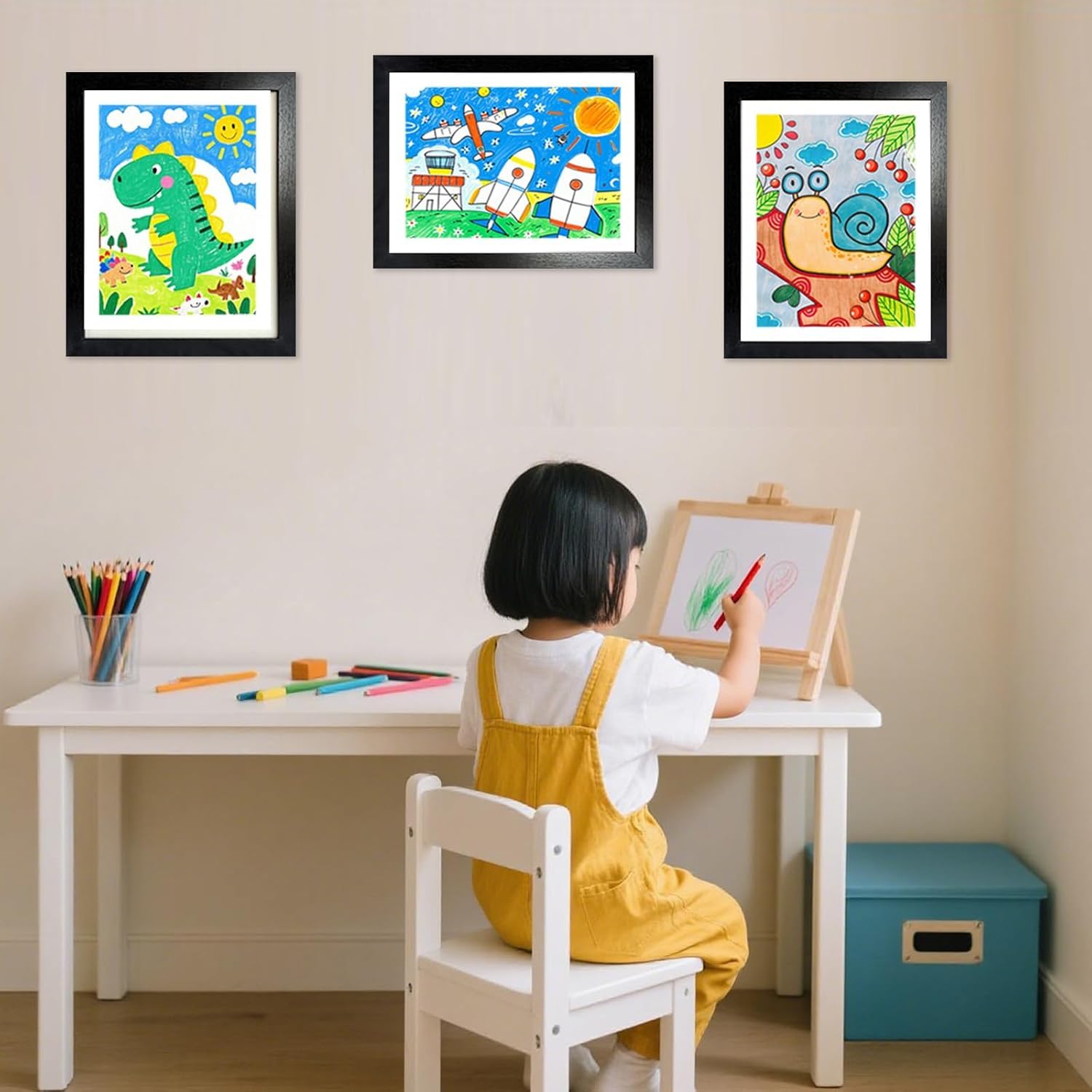 Kids Art Frame – Front-Opening Changeable Display 13×10 inch