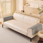 Sofa Covers Mat Velvet Herringbone Chenille Fabric (Grey)