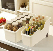 Storage Bins for Pantry and Kitchen Cabinet Organize (Pack of 2)