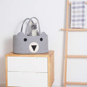 Baby Diaper Caddy Organizer Cotton Rope Basket
