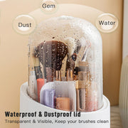 360 Rotating Cosmetics Make up Brush Organizer-Blue