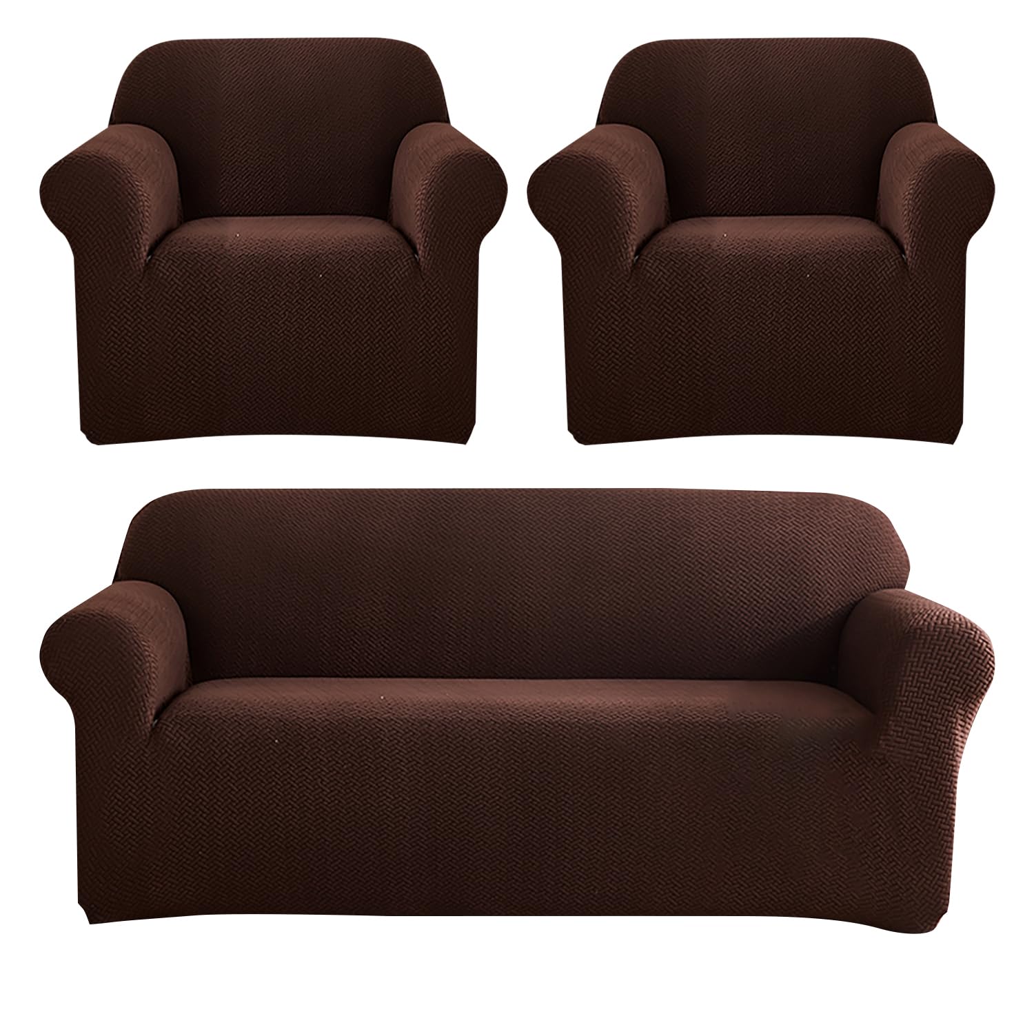 Universal Fleece Fabric Sofa Cover 3 + 1 + 1 Seater
