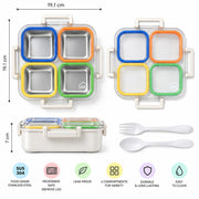 Ben-to-GO 304 Stainless Steel Lunch Box 4 Grid
