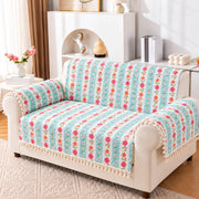AAGAN Series 1 Seater Sofa Cover Set with Frill - Rimjhim