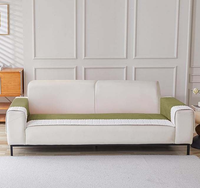 Sofa Covers Corduroy French Style 1/2/3/4 Seater (Green)