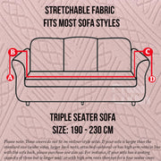Universal Jacquard Fabric Sofa Cover- Pink