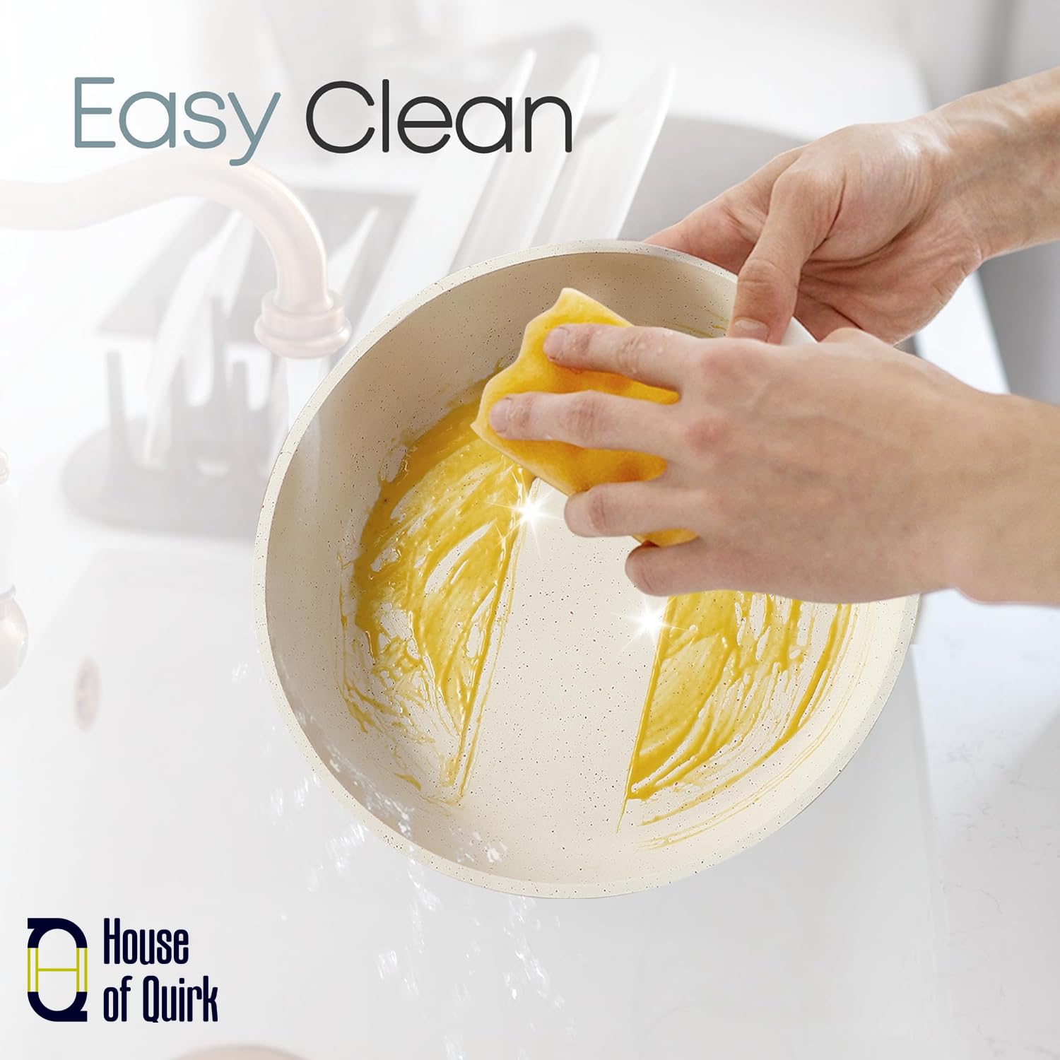 Maifan Stone Nonstick Cookware Set of 5 Detachable Handle Pots & Pans