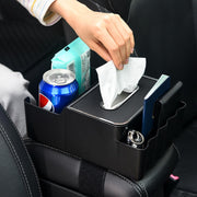 Car Multi-Functional Storage Paper Tissue Box (Black)