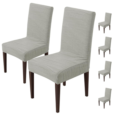 Stretchy Universal Jacquard Waterproof Chair Cover (Light Grey)