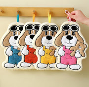 Puppy Shaped Hanging Towels Set of 2 (Puppy)