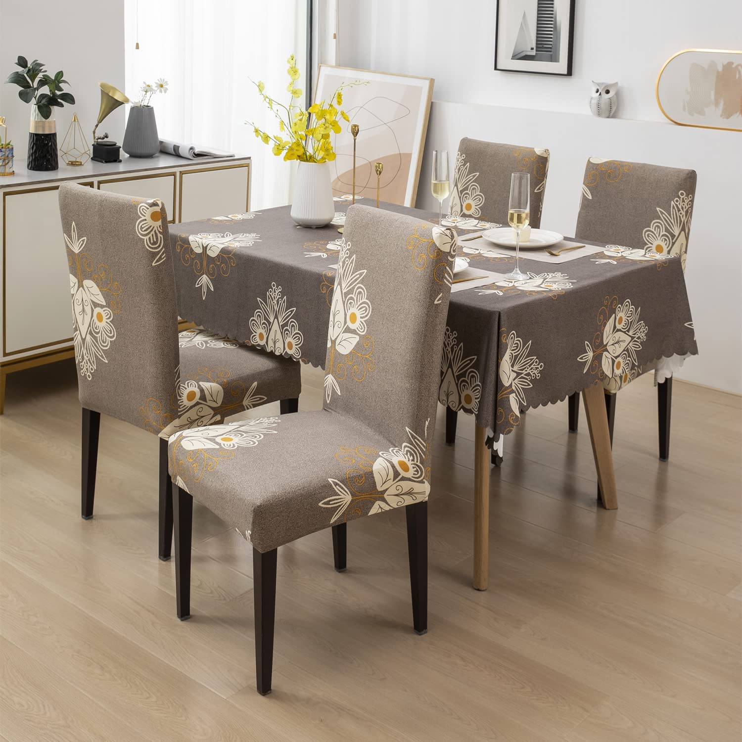 Dining Table Cover waterproof (140X180 CM, 1 Table Cover only)