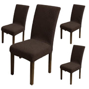 Universal Fit Elegant Jacquard Chair Cover – 220 GSM Stretch Fabric (Brown)
