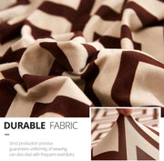 Universal Sofa Couch Cover 140 GSM Sofa Slipcover (Maroon Zigzag)