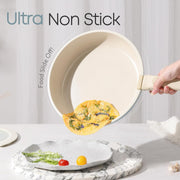 Maifan Stone 5-Piece Nonstick Cookware Set Detachable Handle Induction Safe