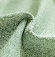 Chenille Fabric with Ball Tassels Sofa Cover Set – 3 Pcs Set (2pc Armrest Covers 50x70cm + 1pc Seat Cover) Green