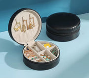 Portable Round Shape Small Jewelry Box