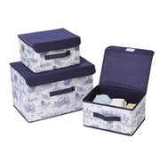 3 Pack Foldable Storage Bin with Lid and Handle