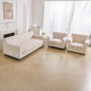 Medina Luxury Chenille Sofa Mat One Seater - Cream