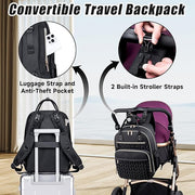 Diaper Bag Backpack for Baby – Waterproof Travel Baby Bag with Changing Pad