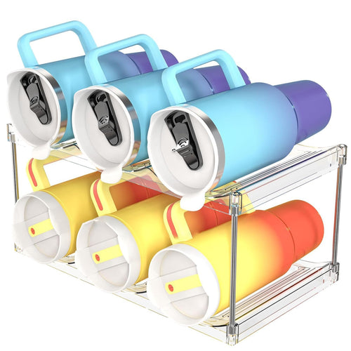 Plastic Tumbler Rack Stackable Water Bottle Organizer