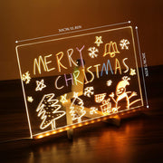 Acrylic Light Letter Message Board With Color Pens