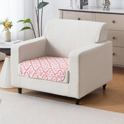 Printed Quilted Sofa Cover for 1/2/3/4 Seater Anti-Slip-Peach Blush