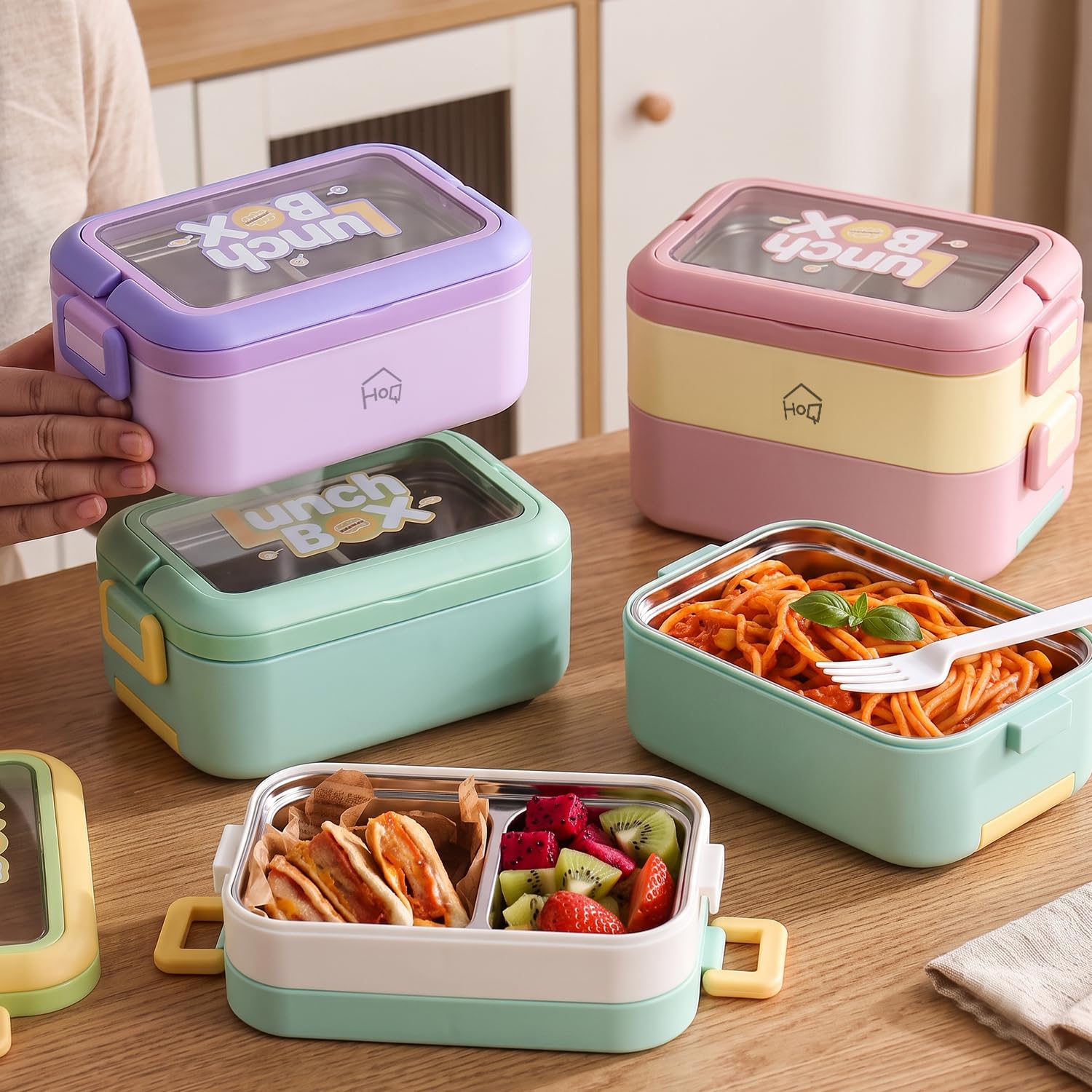 1200ml Stainless Steel Insulated Lunch Box