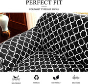 Universal Stretchable Sofa Cover-Black Lantern