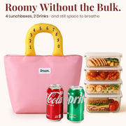 Insulated Lunch Bag for Men & Women | Waterproof Cotton-Padded Lunch Tote