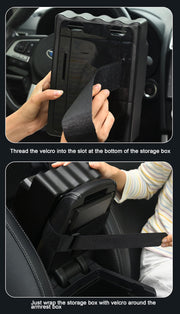 Car Multi-Functional Storage Paper Tissue Box (Black)