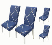 Printed Chair Cover-(Blue Rope)